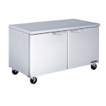 Kool-It KUCR-60-2 - Undercounter Refrigerator, two-section, 16.7 cu. ft., 60-2/5